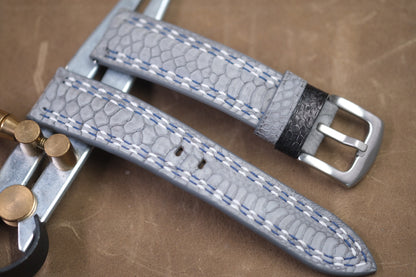 Grey Chicken leg leather watch strap HDCL23