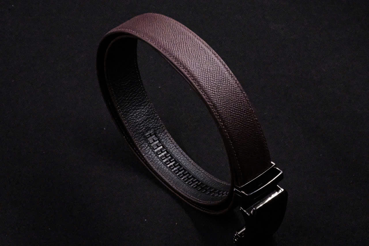 BESPOKE GENUINE BROWN EPSOM LEATHER MAN BELT HDBE24