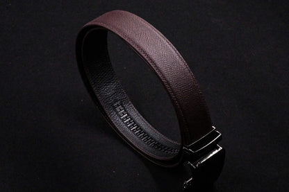 BESPOKE GENUINE BROWN EPSOM LEATHER MAN BELT HDBE24