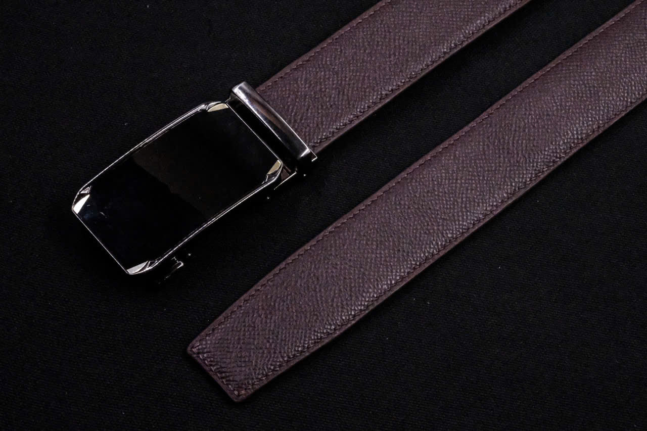 BESPOKE GENUINE BROWN EPSOM LEATHER MAN BELT HDBE24
