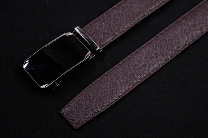 BESPOKE GENUINE BROWN EPSOM LEATHER MAN BELT HDBE24