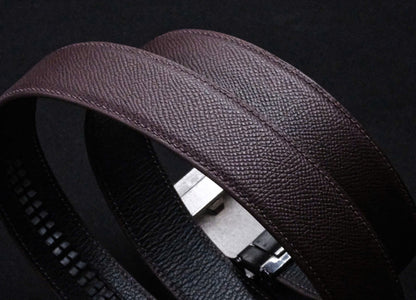 BESPOKE GENUINE BROWN EPSOM LEATHER MAN BELT HDBE24