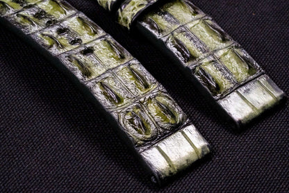 BESPOKE GENUINE BLUE CROCODILE LEATHER WATCH STRAP BAND FOR PANERAI HDPAM55