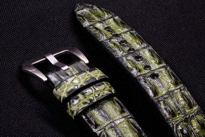 BESPOKE GENUINE BLUE CROCODILE LEATHER WATCH STRAP BAND FOR PANERAI HDPAM55