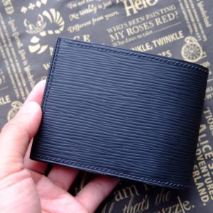 Louis Vuitton Black Epi Leather Bifold Wallet Louis Vuitton