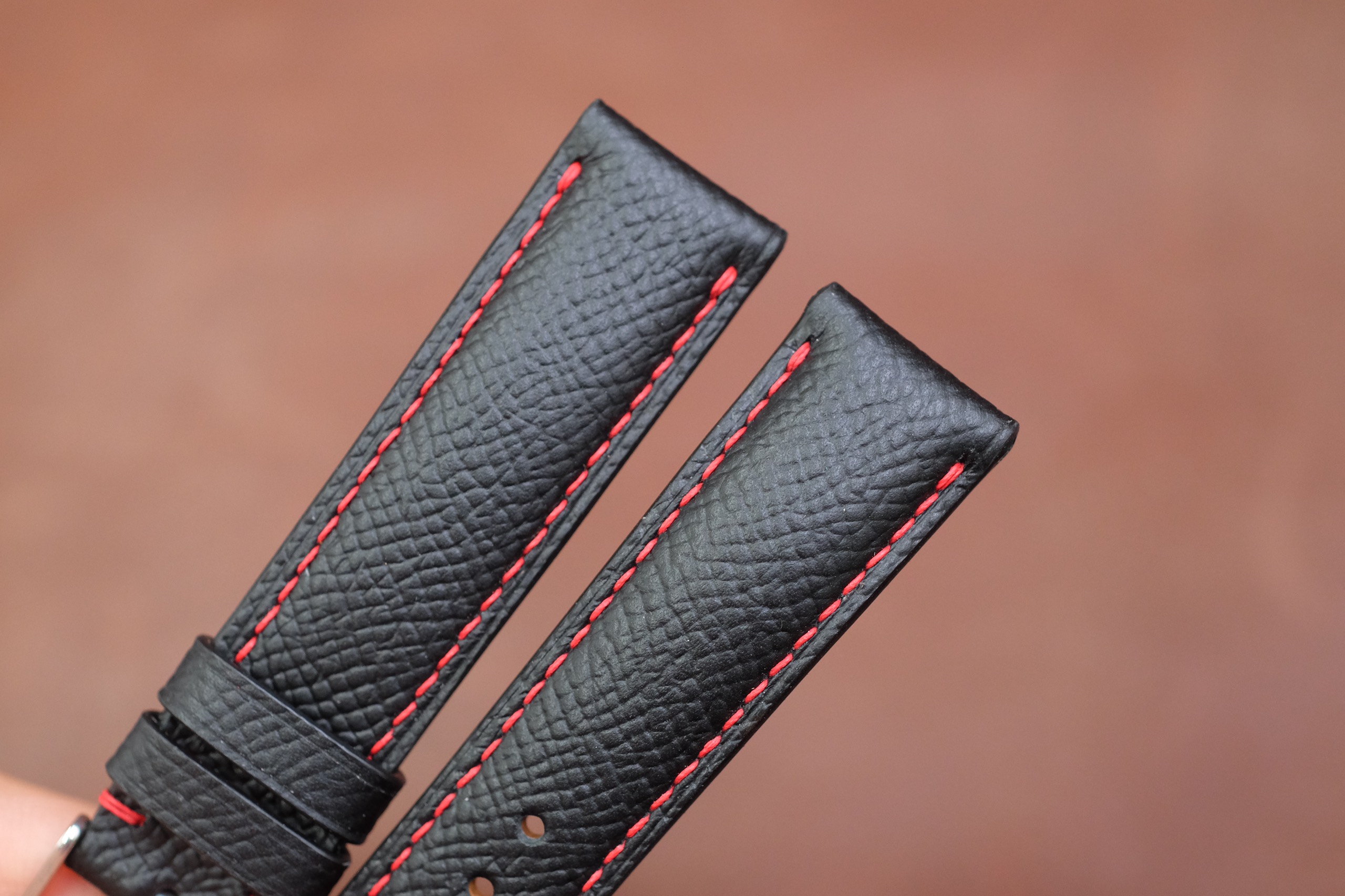 Epsom Leather Straps - Black/20mm